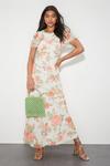 Dorothy Perkins Ivory Floral Chiffon Maxi Dress thumbnail 1