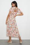 Dorothy Perkins Floral Flutter Sleeve Midi Dress thumbnail 3