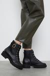 Dorothy Perkins Wide Fit Maci Buckle Detail Hiker Boots thumbnail 1
