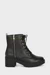 Dorothy Perkins Wide Fit Myla Lace Up Block Heel Hiker Boots thumbnail 2