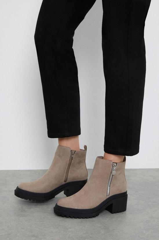 Dorothy Perkins Aria Side Zip Chunky Ankle Boots 1