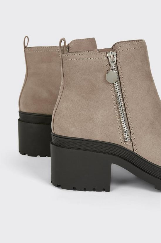 Dorothy Perkins Aria Side Zip Chunky Ankle Boots 4