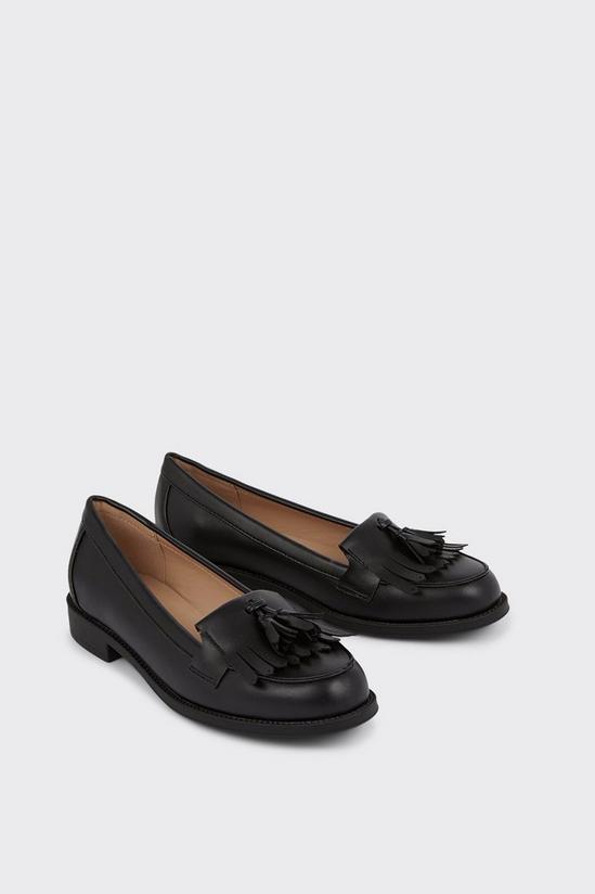 Dorothy Perkins Wide Fit Leigh Fringe Loafers 3