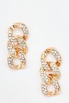 Dorothy Perkins Itzel Diamante Chain Drop Earrings thumbnail 1