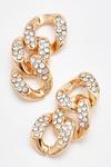 Dorothy Perkins Itzel Diamante Chain Drop Earrings thumbnail 3