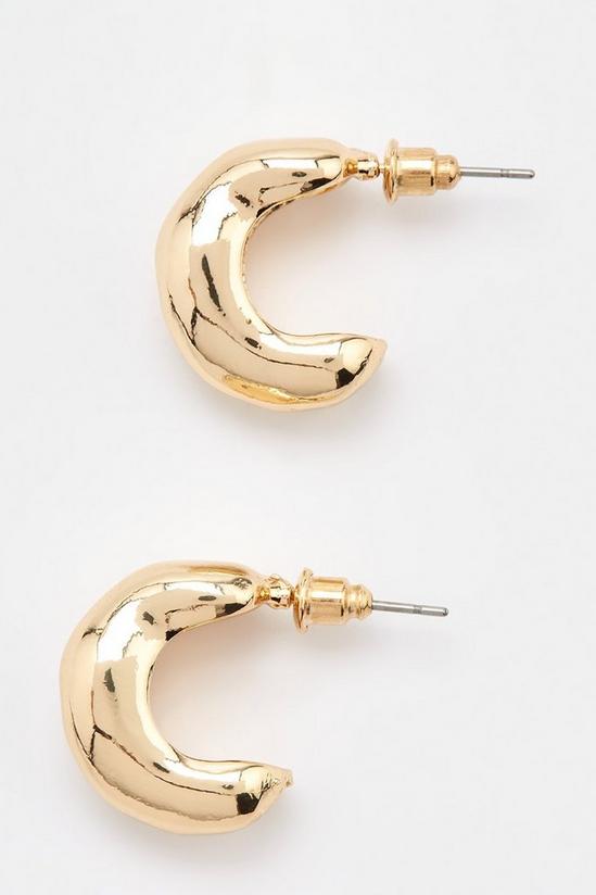 Dorothy Perkins Ivana Chunky Irregular Hoop Earrings 1
