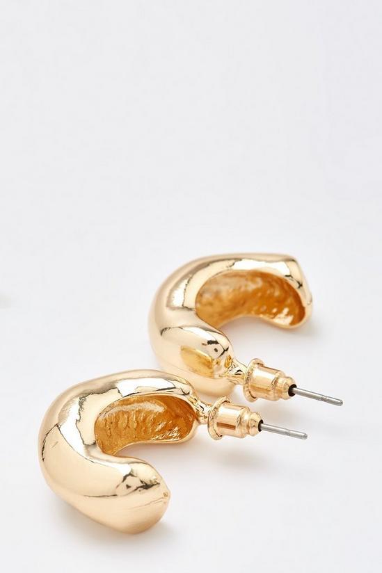 Dorothy Perkins Ivana Chunky Irregular Hoop Earrings 2