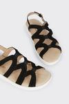 Good For the Sole Good For The Sole: Tian Lattice Suede Comfort Flat Sandal thumbnail 4