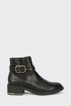 Dorothy Perkins Wide Fit Minnie Buckle Detail Ankle Boots thumbnail 2