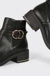 Dorothy Perkins Wide Fit Minnie Buckle Detail Ankle Boots thumbnail 4