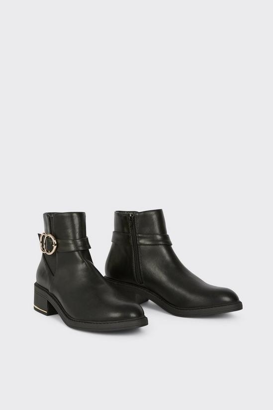 Dorothy Perkins Minnie Buckle Detail Ankle Boots 3