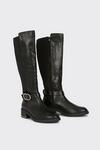 Dorothy Perkins Wide Fit Kenya Buckle Detail High Leg Boots thumbnail 3