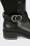 Dorothy Perkins Wide Fit Kenya Buckle Detail High Leg Boots thumbnail 4