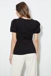 Dorothy Perkins Ruched Front Puff Sleeve Top thumbnail 3