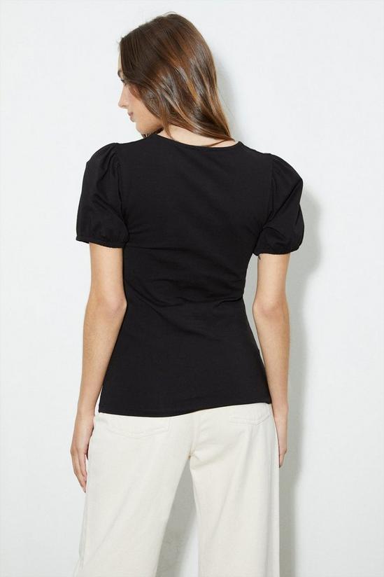 Dorothy Perkins Ruched Front Puff Sleeve Top 3