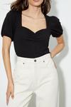 Dorothy Perkins Ruched Front Puff Sleeve Top thumbnail 4