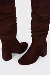 Dorothy Perkins Wide Fit Kayenne Ruched Long Boots thumbnail 4