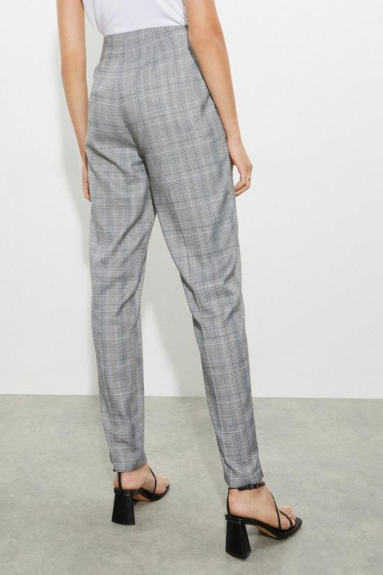 Dorothy Perkins Tall Grey Check Ankle Grazer Trousers 3