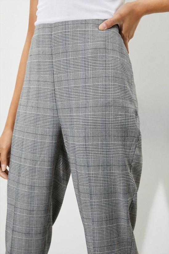 Dorothy Perkins Tall Grey Check Ankle Grazer Trousers 4