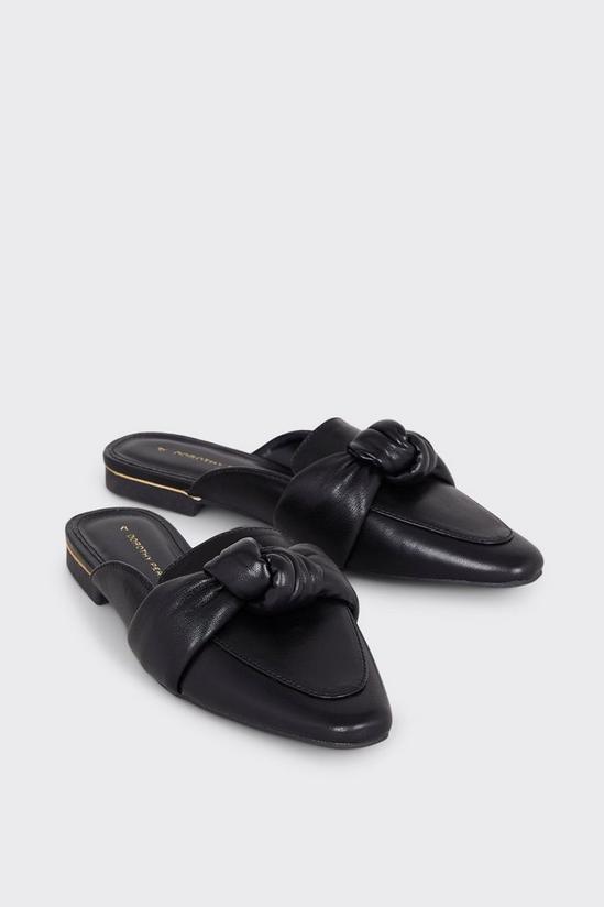 Dorothy Perkins Wide Fit Leia Knot Backless Loafer 3