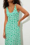 Dorothy Perkins Green Floral Midi Dress thumbnail 4