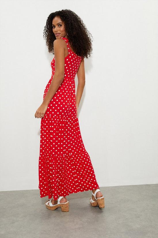 Dorothy Perkins Red Spot Maxi Dress 3