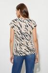 Dorothy Perkins 2 pack Black & Zebra Roll Sleeve T-Shirt thumbnail 4