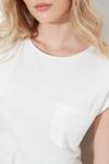 Dorothy Perkins 3 Pack Mint & Khaki & White Roll Sleeve T-Shirt thumbnail 2