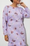 Dorothy Perkins Curve Floral Ruffle Mini Dress thumbnail 4