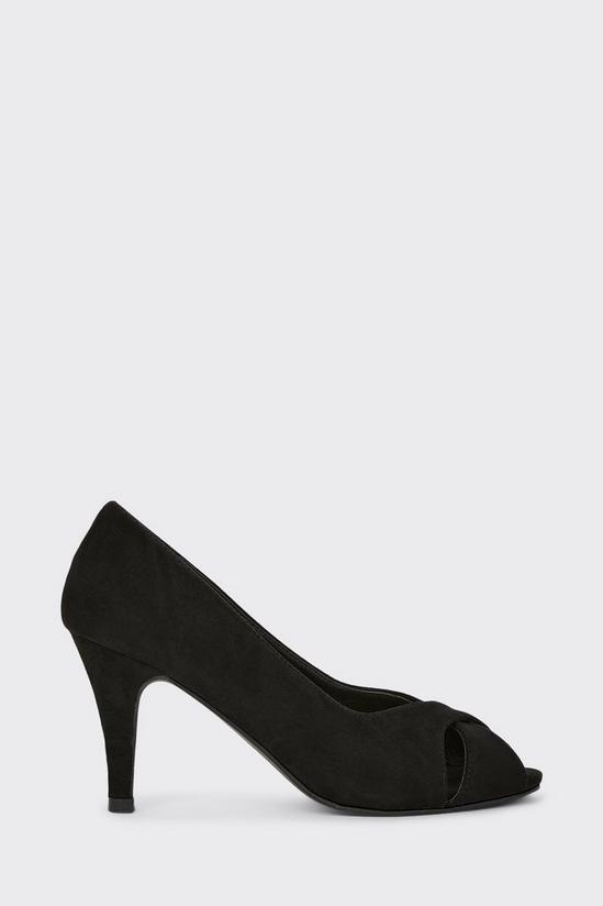 Good For the Sole Good For The Sole: Wide Fit Honey Peep Toe Heels 2