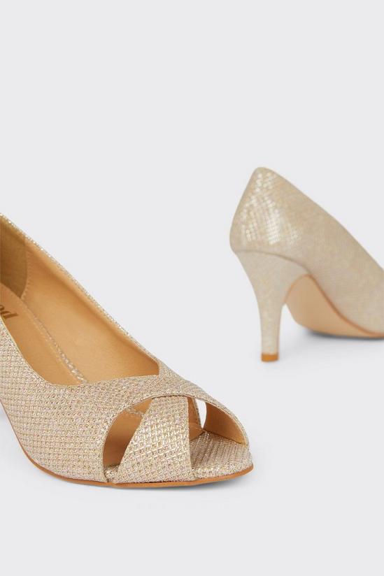 Good For the Sole Good For The Sole: Wide Fit Honey Peep Toe Heels 4