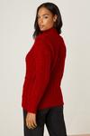 Dorothy Perkins High Neck All Over Cable Jumper thumbnail 3