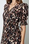 Dorothy Perkins Leopard Print Wrap Midi Dress thumbnail 4