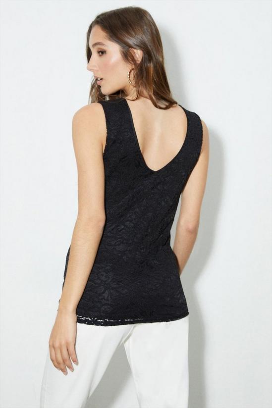 Dorothy Perkins Lace V Neck Shell Top 3