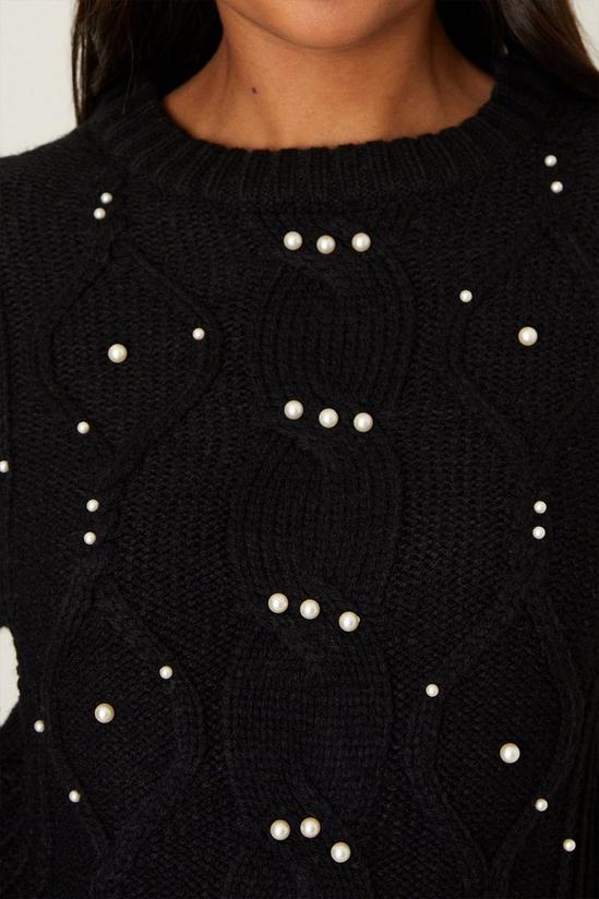 Dorothy Perkins Pearl Detailed Cable Jumper 4