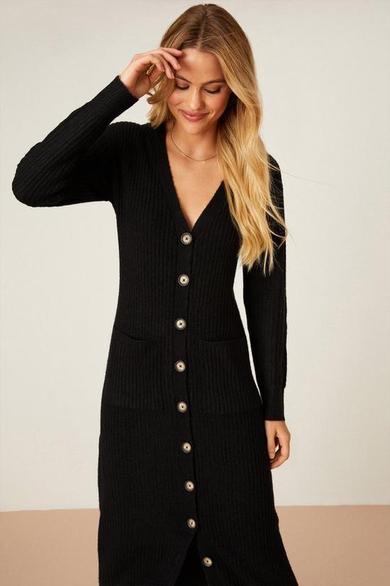 Dorothy Perkins Button Through Knitted Midi Dress 2