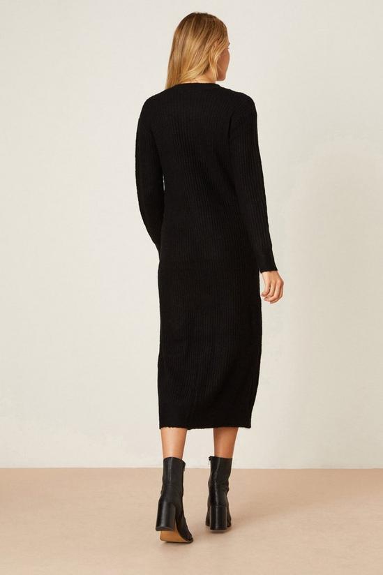 Dorothy Perkins Button Through Knitted Midi Dress 3
