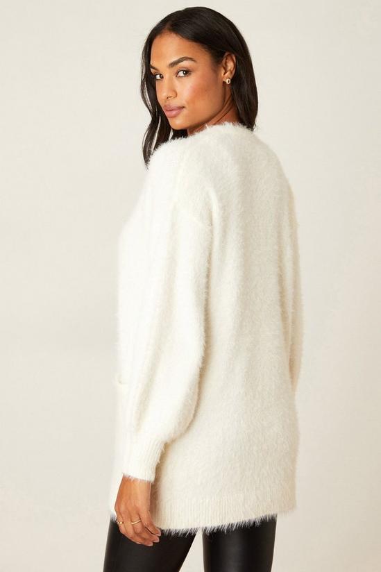 Dorothy Perkins Fluffy Knit Cardigan With Pockets 3
