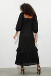 Dorothy Perkins Black Textured Lace Midi Dress thumbnail 3