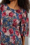 Dorothy Perkins Large Floral Shirred Cuff Midaxi Dress thumbnail 4
