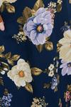 Dorothy Perkins Curve Navy Floral Button Front Mini Dress thumbnail 5