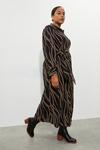Dorothy Perkins Curve Camel Spot Midi Shirt Dress thumbnail 2