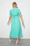 Dorothy Perkins Tall Kitty Green Spot Button Through Midi Dress thumbnail 3