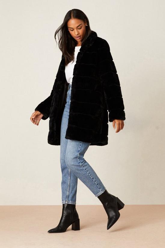Dorothy Perkins Luxe Longline Faux Fur Coat 2