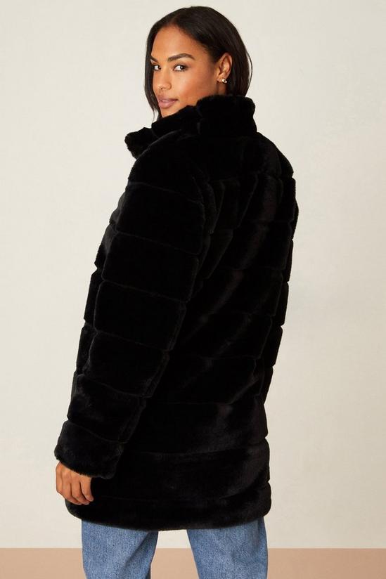 Dorothy Perkins Luxe Longline Faux Fur Coat 3