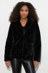 Dorothy Perkins Short Luxe Plush Faux Fur Coat thumbnail 1