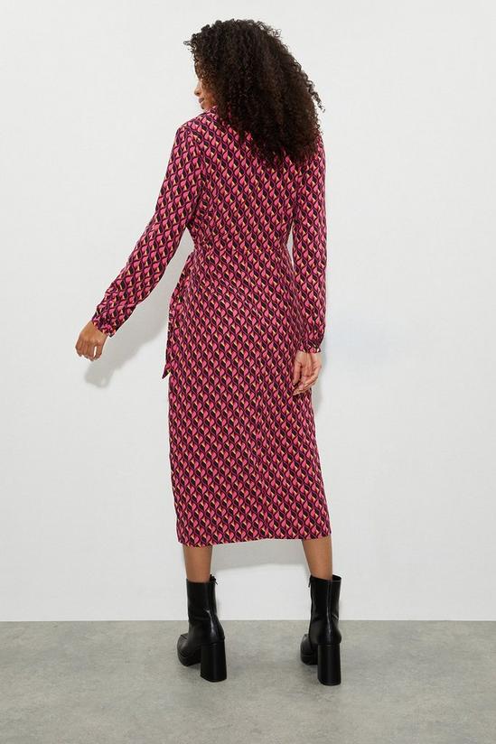 Dorothy Perkins Geo Print Wrap Midi Dress 3