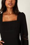 Dorothy Perkins Black Lace Detail Midi Dress thumbnail 4