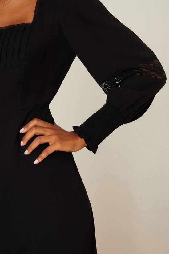 Dorothy Perkins Black Lace Detail Midi Dress 5