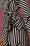 Dorothy Perkins Mono Stripe Wrap Mini Dress thumbnail 4